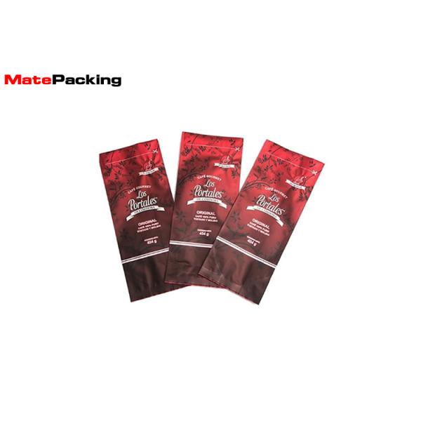 Food Grade Box Pouch Coffee Bag Custom Printed Plastic Aluminum Foil Side Gusset With Valve