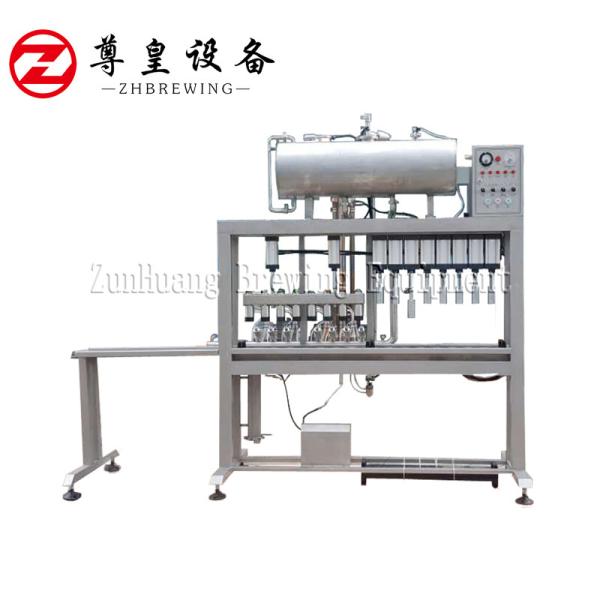 Semi Automatic Beer Bottle Filling Machine Multi Head Easy To Operate For Brewery