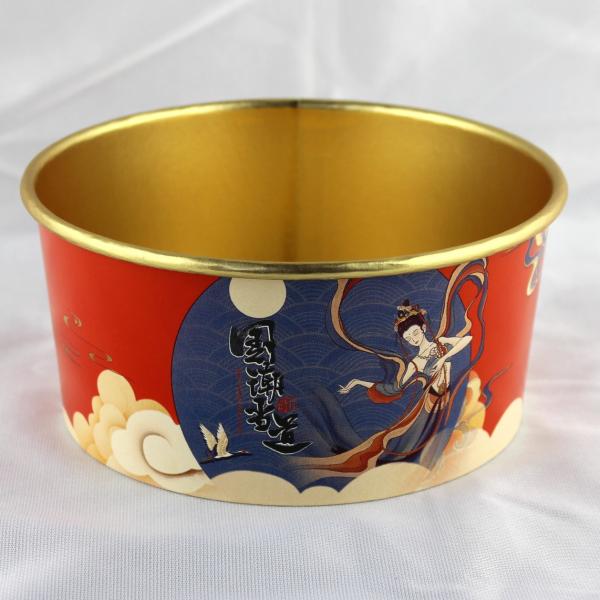 Biodegradable Disposable Paper Bowls With Lids Single Wall Takeaway Container