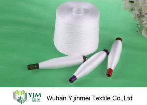  Raw White 100% Polyester Spun Yarn High Tenacity For Sewing Manufactures