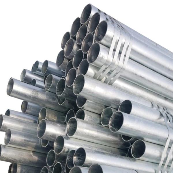 Low Carbon Galvanized Steel Welded Ms Pipe 2.5 Inch 612 Mm Round Tube