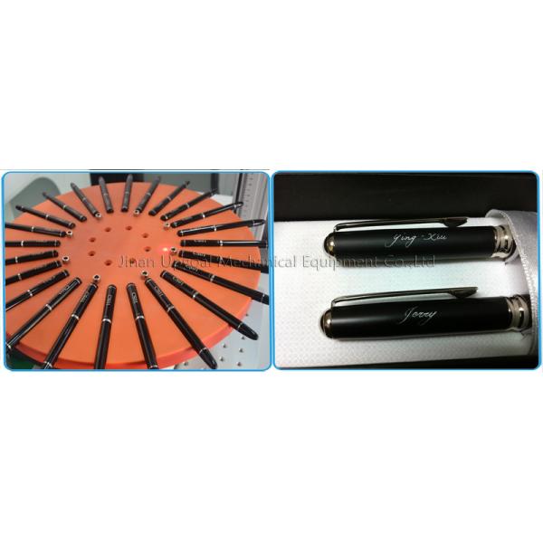 Mass Metal Pen Fiber Laser Marking Machine with Disc Rotary 30W