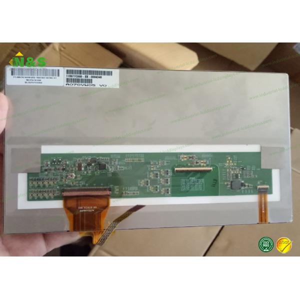 7.0 inch A070VW05 V0 800×480 AUO lcd screen replacement with 152.4×91.44 mm