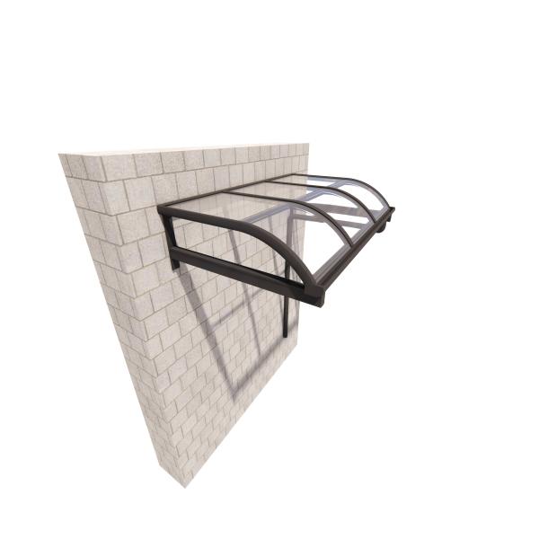 R Type Cantilevered Aluminum Awning Canopy 2.0mm thickness Waterproof