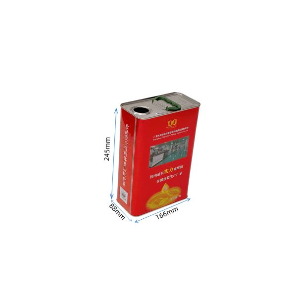 DADI 3 Liter Food Oil Can 5 Liter Olive Oil Tin Can CMYK Offset Printing with Logo Design