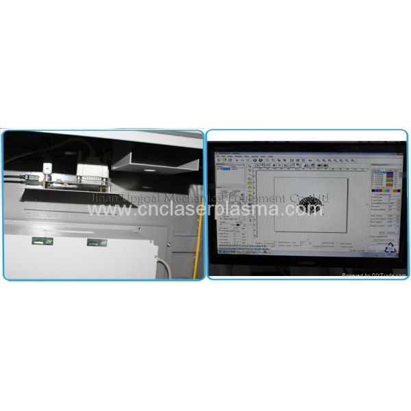 20W Aluminum Material Fiber Laser Marking Machine with Rotary Clamp