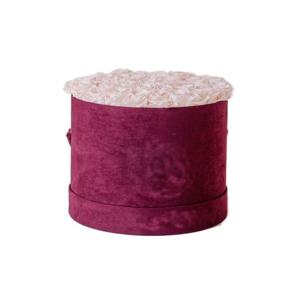 Valentine's Day Fresh Rose Bouquet Cardboard Cylinder Box for Customized Gift Packaging