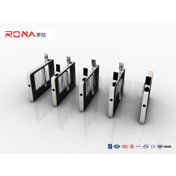 Double Barrier 180 Swing Facial Recognition Turnstile Acrylic Access Control