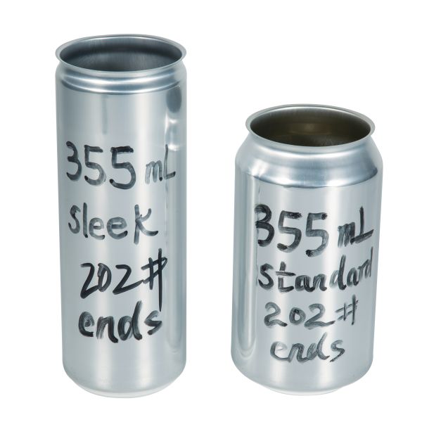 Slim Sleek Stubby Color 355ml Aluminium Soft Drink Cans  200cdl Lid