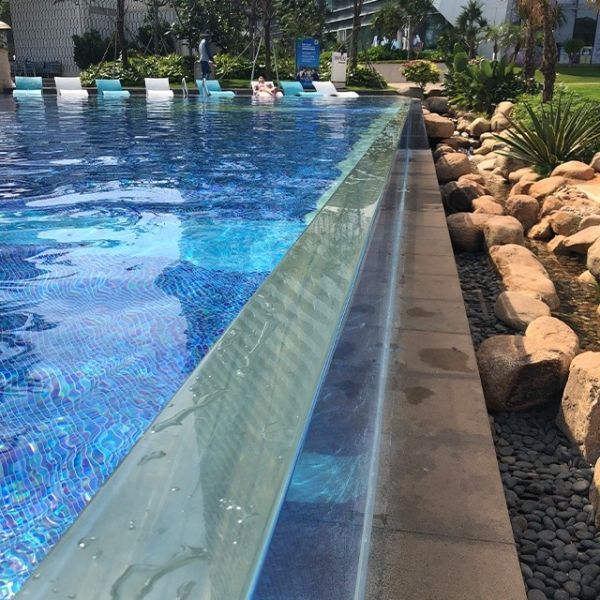 Customized Size Clear Acrylic Panels For Pool Fence AUPOOL Polycarbonate Pool