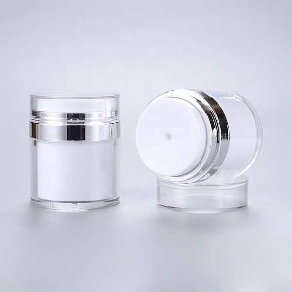 Double Way Airless Pump Jar  50g  Refillable Airless Bottle