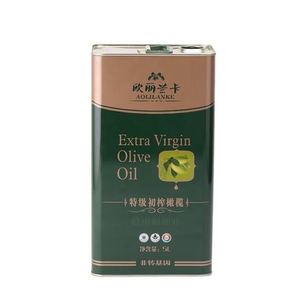Recycled Square Olive Oil Tin Cans Food Grade Cooking Oil Tin Can