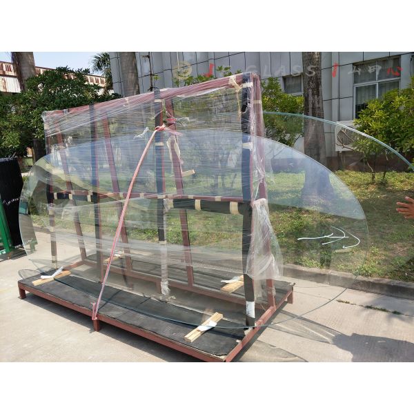 Thermal Stable Curved Bespoke 5mm Tempered Glass Panels