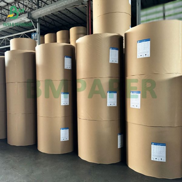 Kraft Board 320g + 20g PE Natural Brown Food Cup Paper 32 Reels  3 Core 32 1 Meter Outer Diameter
