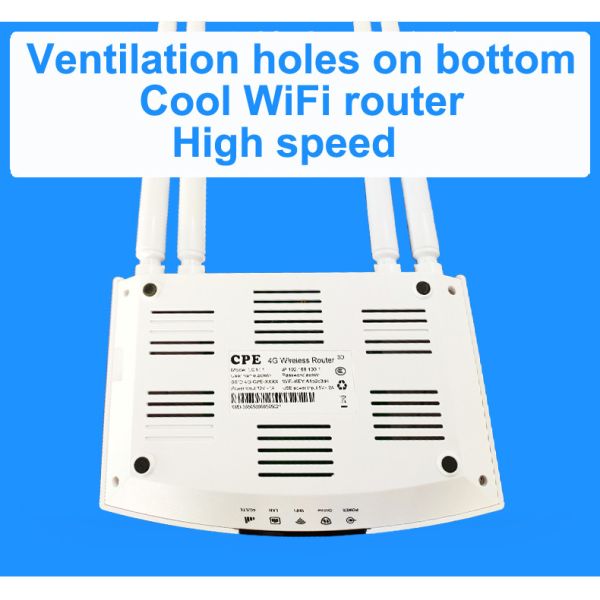 CAT 4 150 Mbps Enterprise 4G Router ZX297520V3 CPU RJ-45 10/100M Ethernet Ports