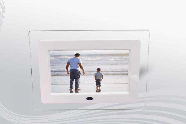 Quality 512M rechargable 7 LCD Digital Photo Frame viewer with multilingual WES-D-056 for sale