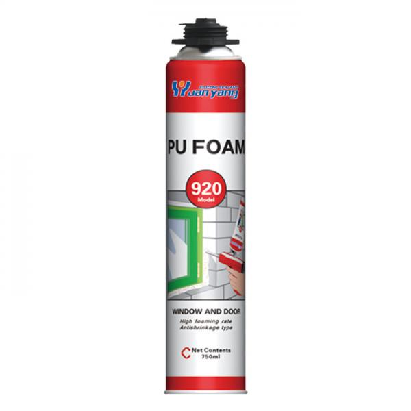 Polyurethane Expansion Pu Foam Spray Fire Resistance 750ML Glass Silicone Sealant
