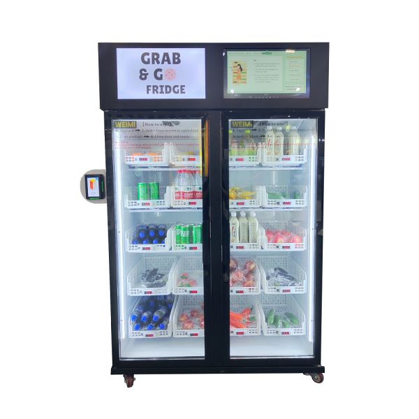 WEIIMI Smart Fridge Healthy Food Vending Machine With Card Reader