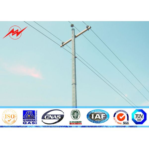 2m Planting Depth 13m Overall Height Tapered Electric Power Poles Transmission Power Line