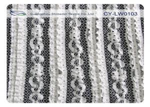  Eco Friendly Cotton Stretch Lace Fabric For Dress , Garment Shrink-Resistant CY-LW0103 Manufactures