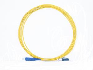 SC-LC short boots SM 9/125 SX 2.0mm 3M Fiber Optic Patch Cord for Cabling system