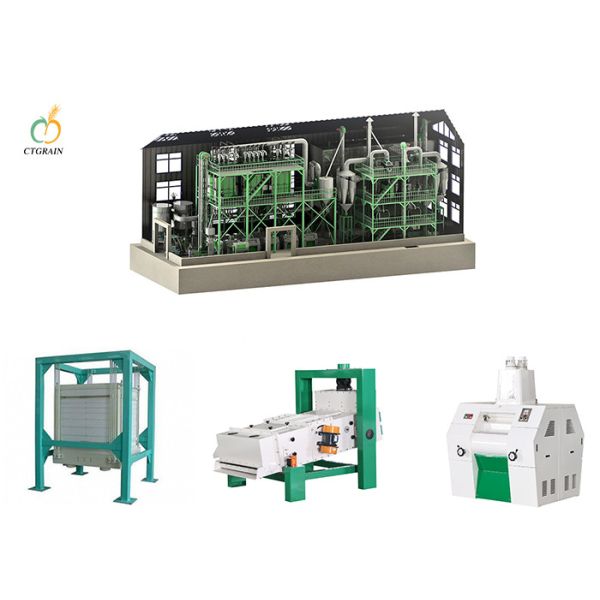 Maize Flour Grinding Mill Machine 80t/24h Compact Flour Mill