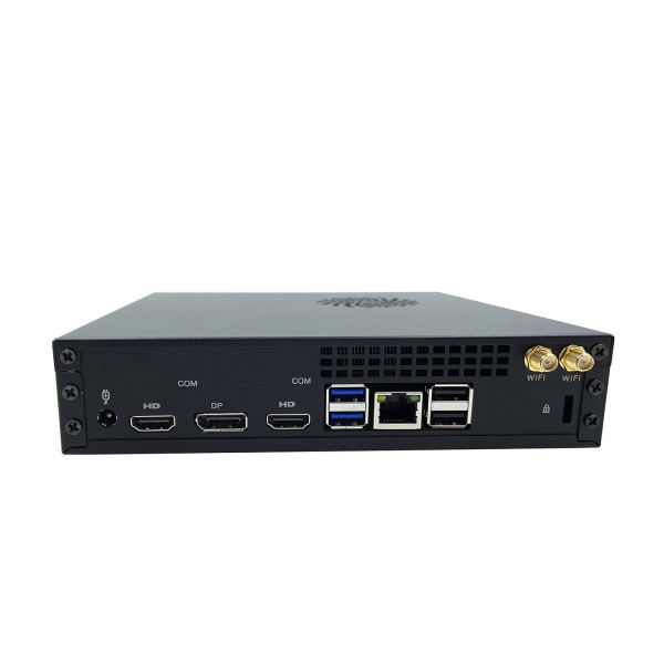 J1900 Thin Mini PC Noiseless , Fan Cooling Type Bare Bones Mini PC Black Shell