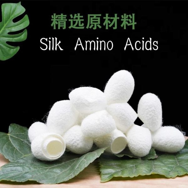 Cosmetic Grade Silk Amino Acid Powder Silk Protein Peptide Silk Peptide Powder