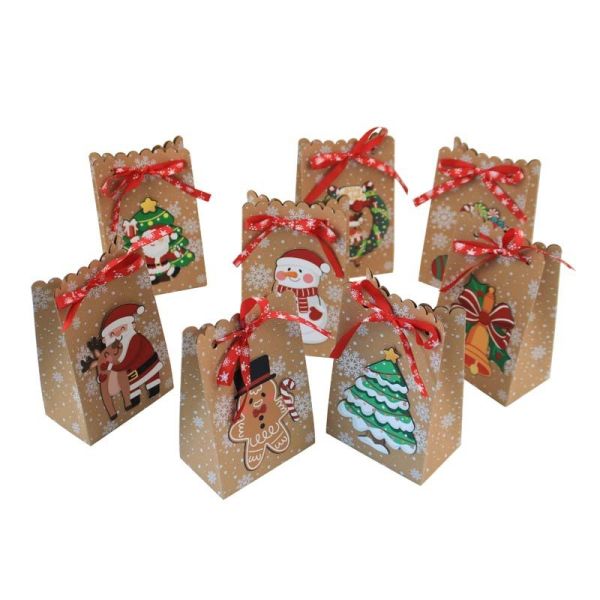 Heat Sealing custom kraft paper bags Rice Packaging large Capacity