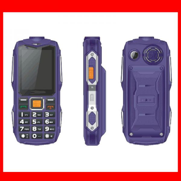 2.4inch Factory Sale Unlocked Phone Outdoor Mobile Waterproof Feature Phone with Power Bank and Torch Big Sound