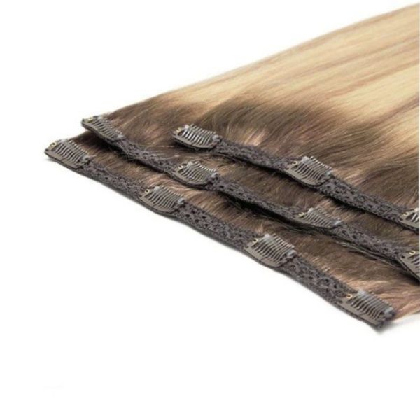 Products Double Drawn Clip in Hair Extensions CH-24256 Muti-Color Afro Kinky Curly