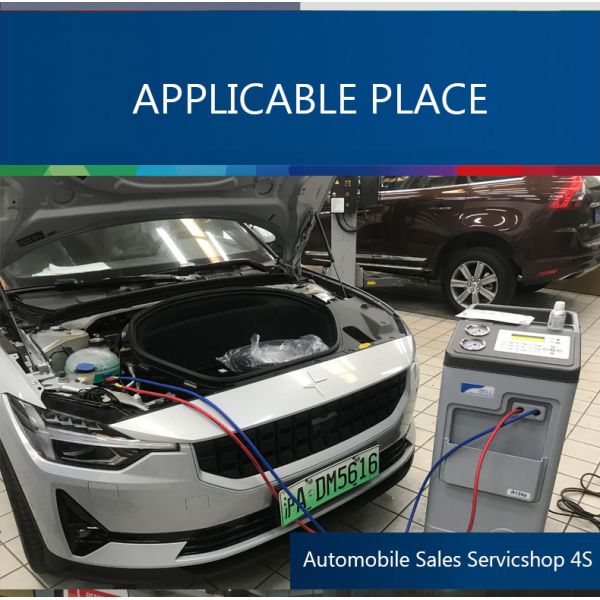 Recharge Recycle Air Con AC Gas Recovery Machine A/C Service Station For R1234yf