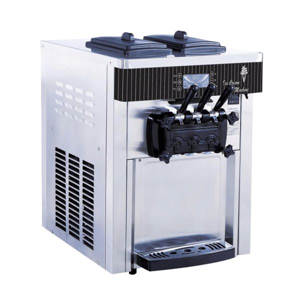 Ice Cream Machine 20-28L/H Countertop Soft Serve Ice Cream Machine Commercial Icecream Maker Ice Cream Making Machine with Factory Price 6 Quart Capacity and English Operating Language