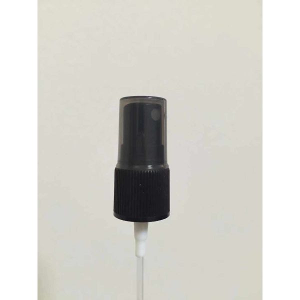 Black Fine Mist Sprayer With Clear Cap For Hand Sanitizer 18/410 20/410