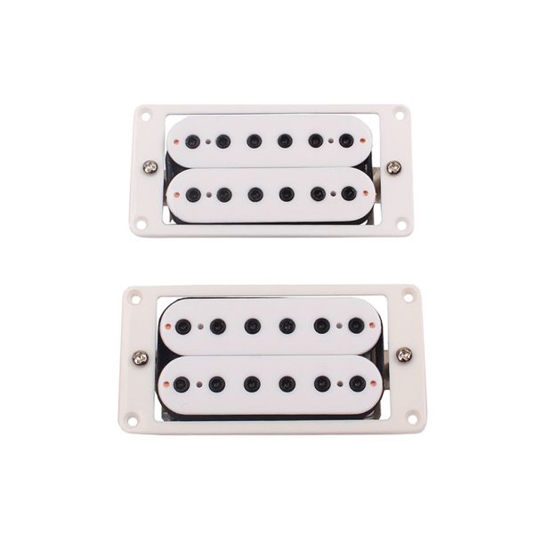 Powerful Alnico Magnet Pickup Set Dual Coil 6~7KΩ/Neck 7~8KΩ/Bridge DC Resistance