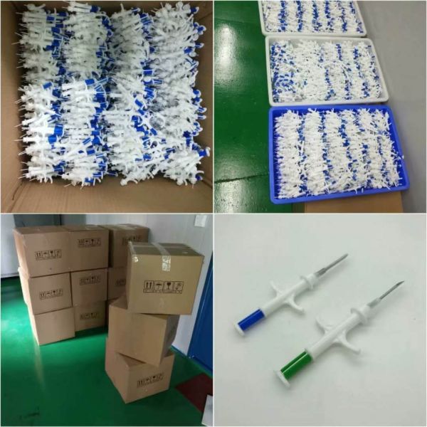 Microchip RFID Glass Tag Sticker , Animal ID Tag For Pet Tracking 125KHZ Frequency