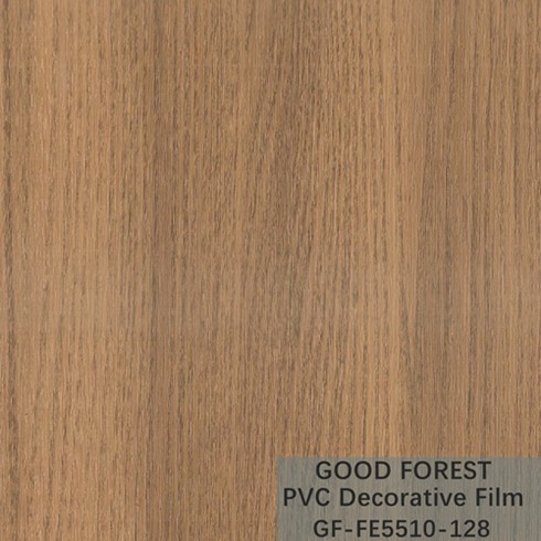 Flowability PVC Decorative Film Scratch Resistance Wooden Grain