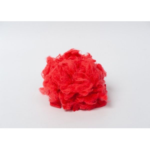 Red Regenerated 1.5D Material Polyester Fiber Crimp 8 Bows