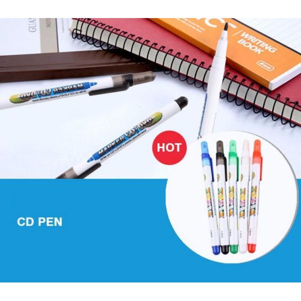 Permanent high quality CD marker pen for promotion, Simple design top quality CD permanent marker pen for promotion