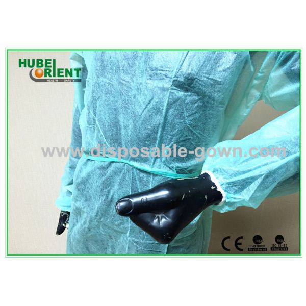 Non Sterilized Soft Disposable Non-woven isolation gown Environmentally Friendly