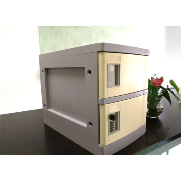 Gray Cell Phone Charging Locker With Four Code Lock For The Privacy Of No Mobile