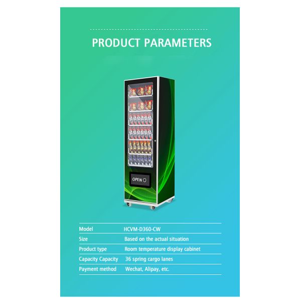 Drink snack vending machine qr code automatic coin-operated vending machines for sale