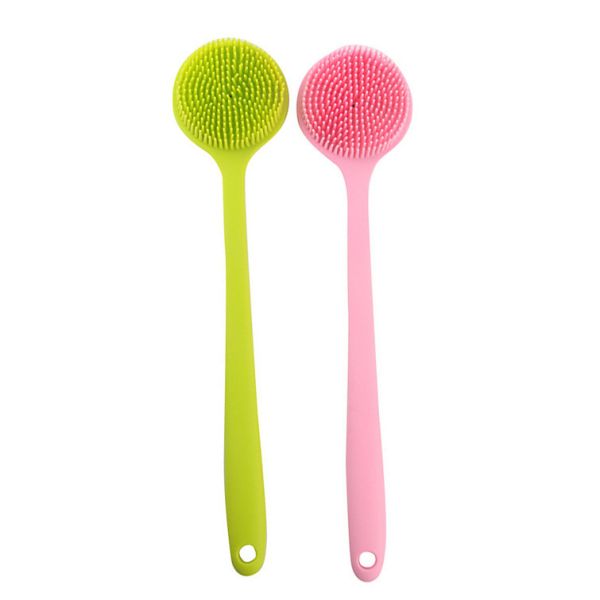 OEM Logo Hygienic Exfoliate Cleaning Silicone Shower Brush