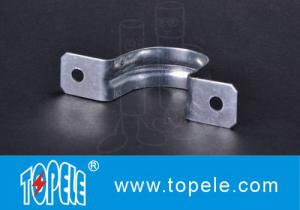  Two Hole Strap EMT Conduit And Fittings Pre - Galvanized 1/2&quot; To 4&quot; Size Manufactures