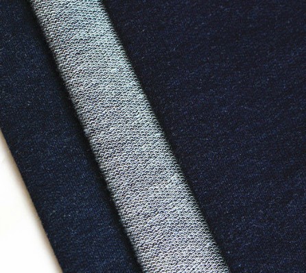 Indigo denim 95% cotton 5% spandex knitted fabric buy fabric from china