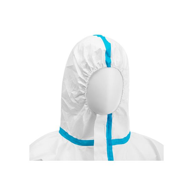 Breathable Antibacterial 65g Disposable Protective Coverall Skin Friendly