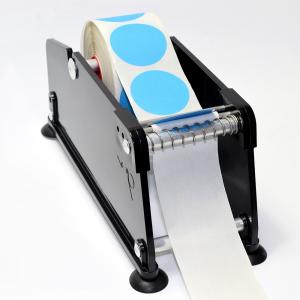 China NEW Manual table top label dispenser 2 label sticker roll manual dispenser with black on sale