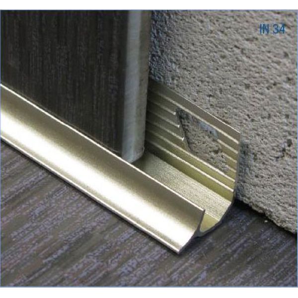 Aluminium Metal Square Edge Tile Trim Anodized Bathroom Tile Edge Trim