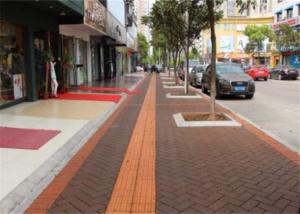 Outside Walkway Red Clay Paving Brick for Road Paving Smooth Face / Low Water Absorption Manufactures