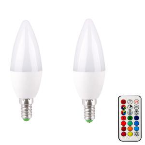  RGB Dimmable Candle LED Bulb IP44 LED Home Light Bulbs E26 E27 Manufactures